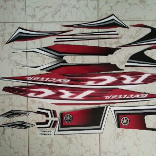 Bộ tem yamaha exciter 135 2010 đỏ đen