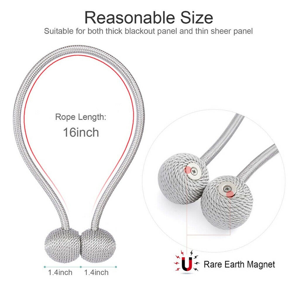 Dây buộc rèm thiết kế hình quả bóng với nam châm độc đáo tiện dụng