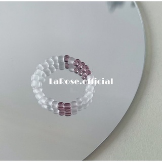 Nhẫn đơn giản mix tím đất