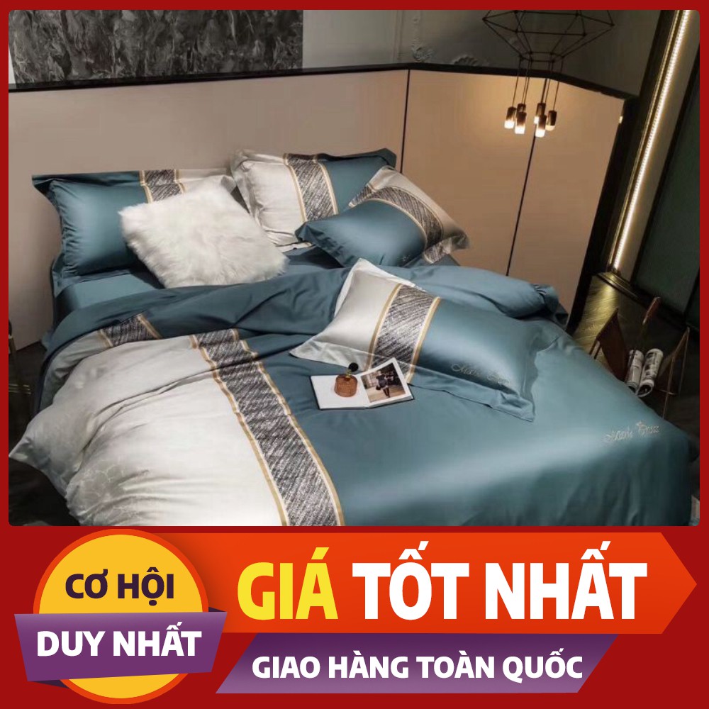 Bộ chăn ga gối lụa Tencel cao cấp nhập khẩu