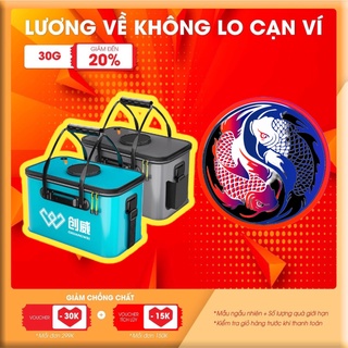 Thùng đựng cá đa năng phụ kiện câu cá kk-9 - 45 xanh xám - chuang wei