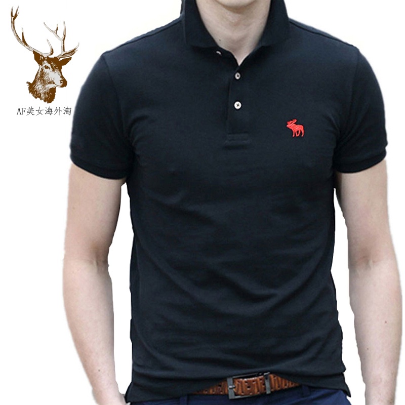 Áo Thun Polo Ngắn Tay In Hình Abercrombie Fitch Thời Trang Dành Cho Nam