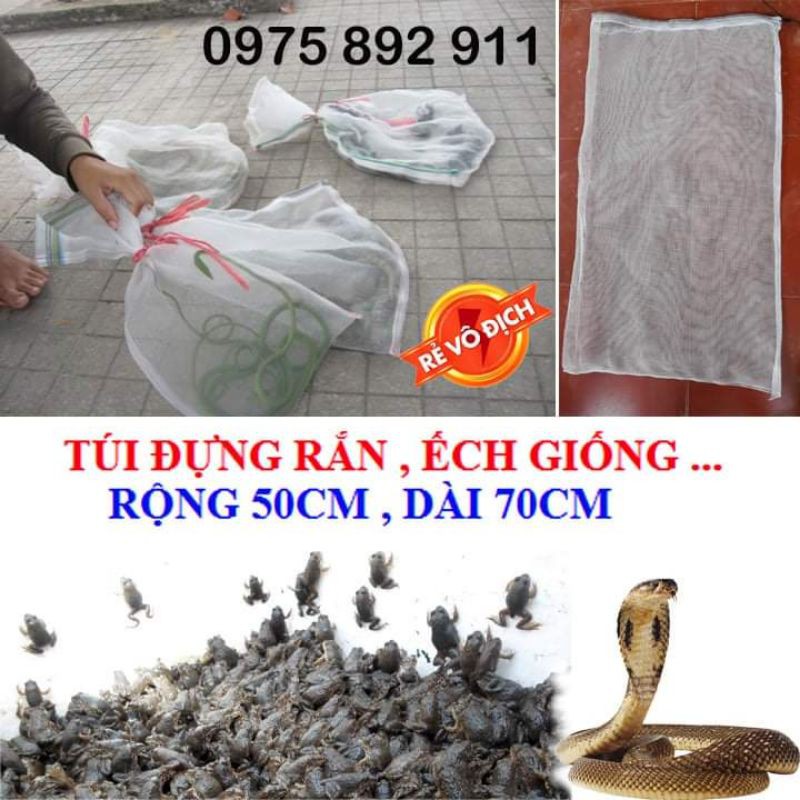 Túi đựng rắn , ốc, ếch giống