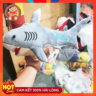 [ẢNH THẬT SHOP CHỤP] Cá mập nhồi bông cao cấp, gối ôm cá mập cho bé_50cm