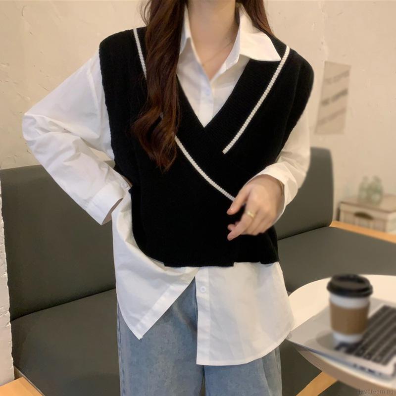 Áo sát nách croptop dệt kim cổ chữ V trẻ trung thời trang dành cho nữ