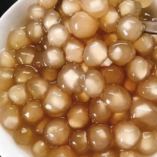 [7h hàng ngày có đơn HN] 1kg trân châu dừa nhà làm thủ công từ bột lọc ib shop trước khi mua