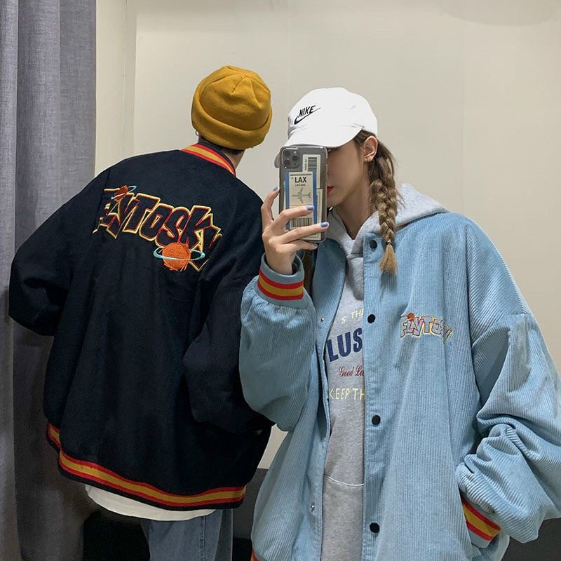 Áo Bomber Jacket Unisex 🍓FreeShip🍓 Áo Khoác Bóng Chày Nhung 2 lớp FLYTOSKY | BigBuy360 - bigbuy360.vn