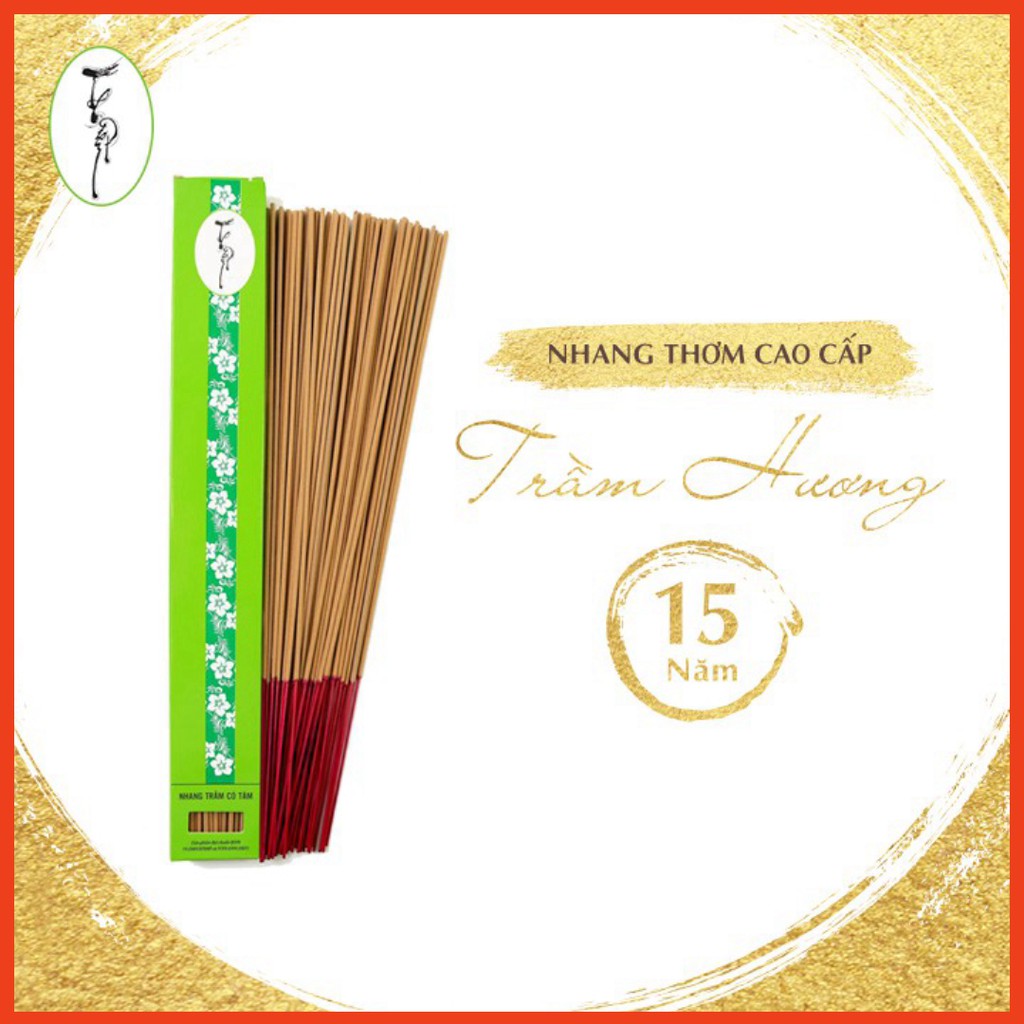 Nhang Trầm Hương Loại Cao Cấp 40g - Mùi trầm hương rõ, đậm - Chuyên dùng các dịp thờ cúng ễ tết - Nhang Thiền