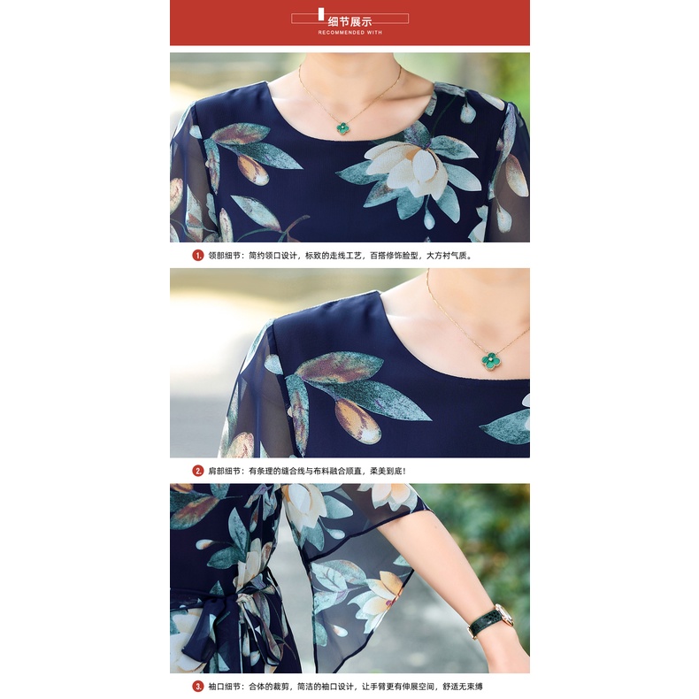 Đầm Thiết Kế Mỏng Kiểu Dáng Mới Thời Trang Mùa Hè Dành Cho Phụ Nữ Trung Niên 2022