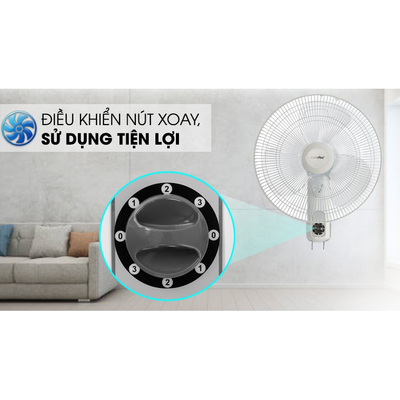Quạt điện treo tường Comfee CF-WF4019VG bảo hành 12 tháng