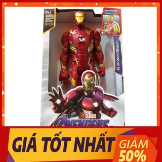 Đồ Chơi Mô Hình Siêu Anh Hùng Ironman Nhựa Đặc Cao 30cm Có Đèn Led Đỏ Và Phát Nhạc Cho Bé Thích Sưu Tầm Cao Cấp