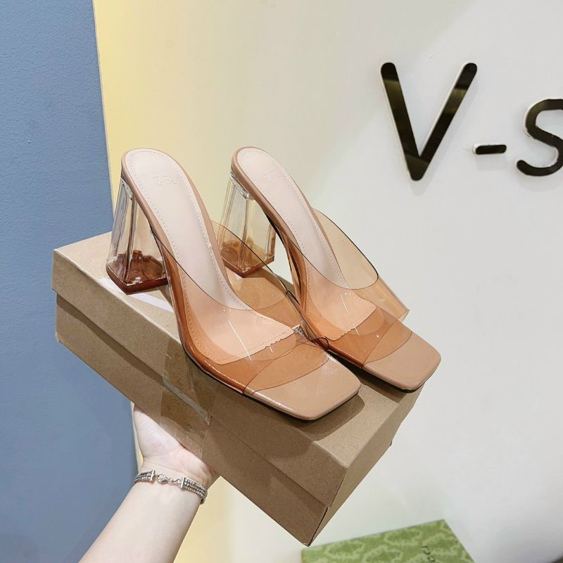 Dép cao gót nữa quai trong hàng fullbox cao 9p