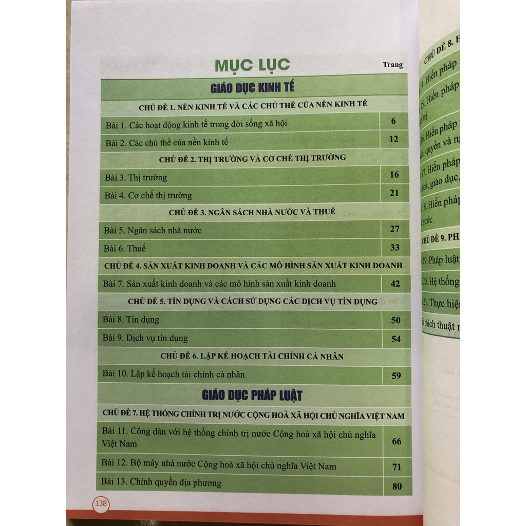 Sách giáo khoa Giáo dục kinh tế và Pháp luật 10 Cánh Diều