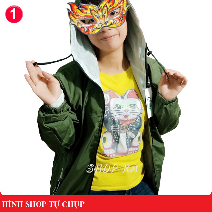 Áo khoác dù thêu logo (RAW) [Hình ảnh thật]