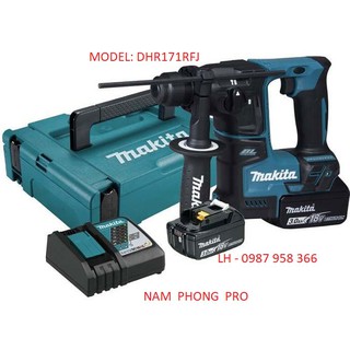 Máy khoan bê tông dùng pin makita dhr171rfj