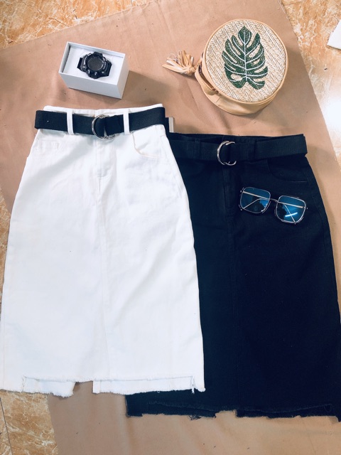 Váy Dài Siêu Xinh Rách Gấu Phong Cách Hàn Quốc