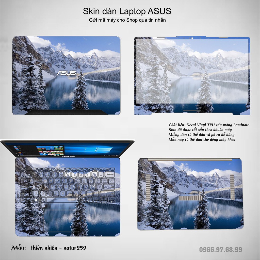 Skin dán Laptop Asus in hình thiên nhiên nhiều mẫu 10 (inbox mã máy cho Shop)