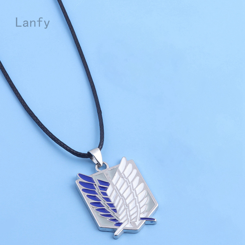 Lanfy1 vòng cổ Mặt Hình Đôi Cánh Trong Phim Attack On Titan
