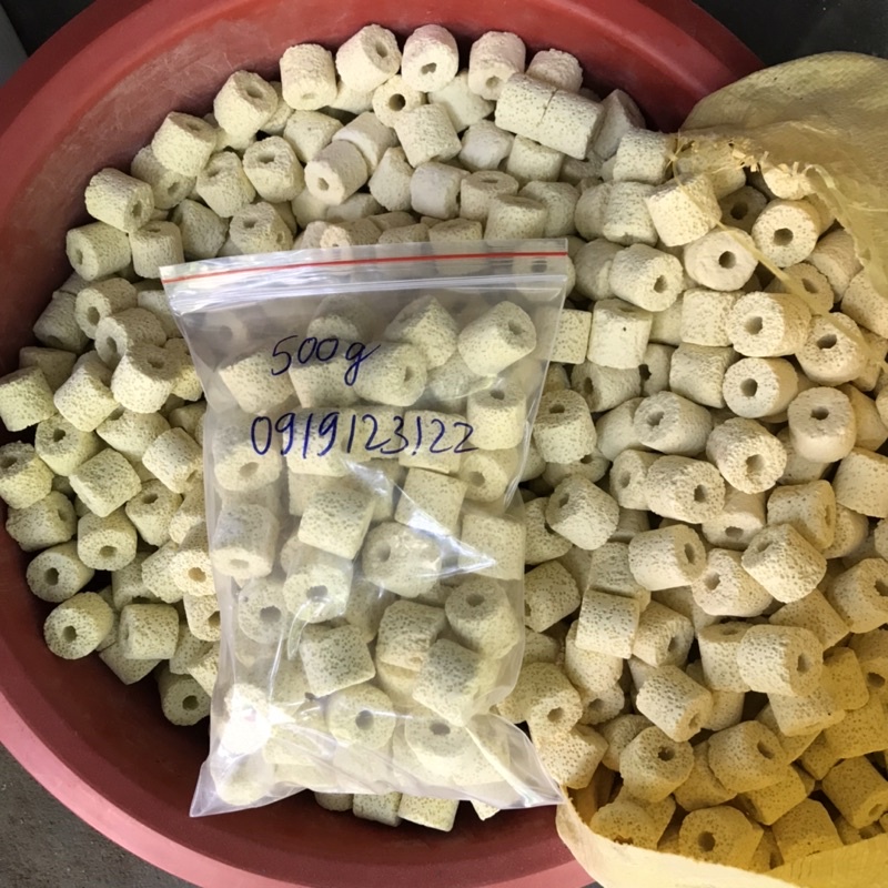 Sứ nhẫn vàng - sứ lọc bể cá gói 500gr