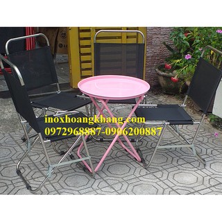combo giá rẻ,4 ghế xếp 1 bàn trà chanh