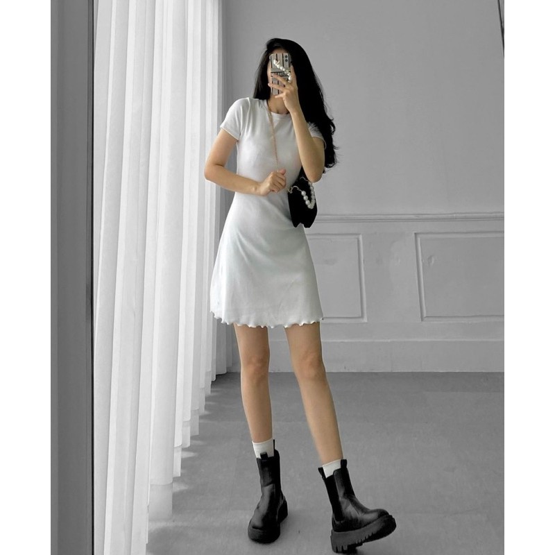 Đầm basic thun gân M07 | BigBuy360 - bigbuy360.vn