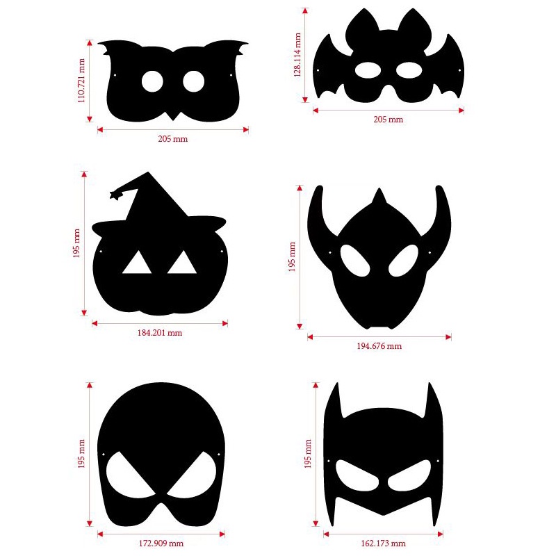 Mặt Nạ Hóa Trang Halloween Hình Động Vật Cho Bé