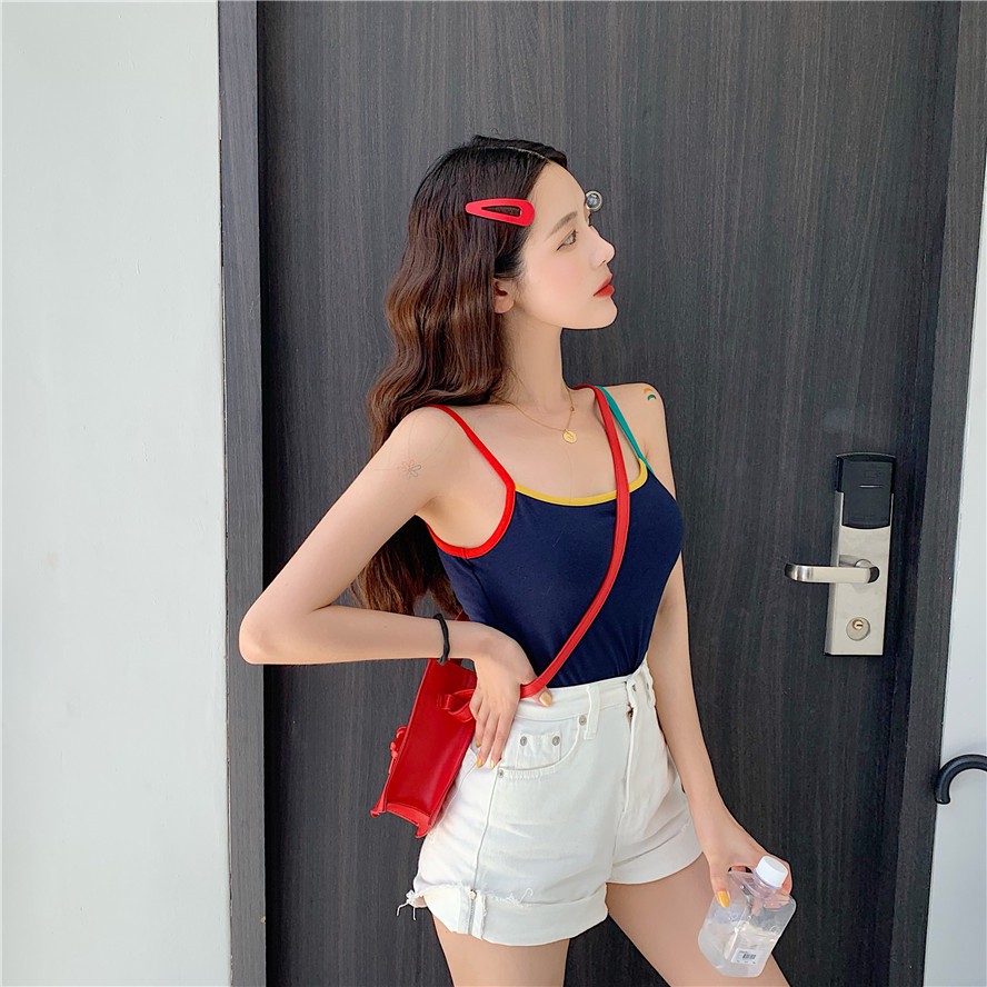 ÁO HAI DÂY NỮ PHỐI NÚT (CHẤT BAO XỊN) QUẢNG CHÂU | BigBuy360 - bigbuy360.vn
