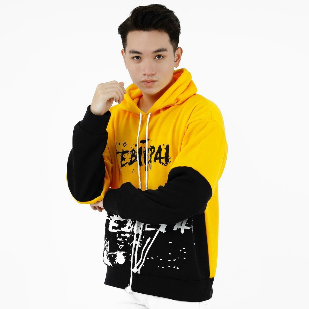 Áo hoodie nam form rộng vải nỉ dày dặn, siêu co giãn chuẩn form thời trang cao cấp thời trang Hpfashion - KVAHD07