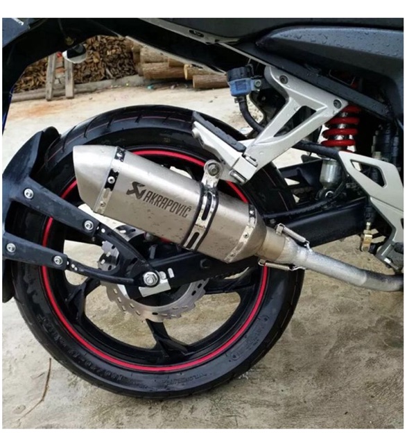 Pô Thể Thao Akrapovic Titan tem khắc Laser