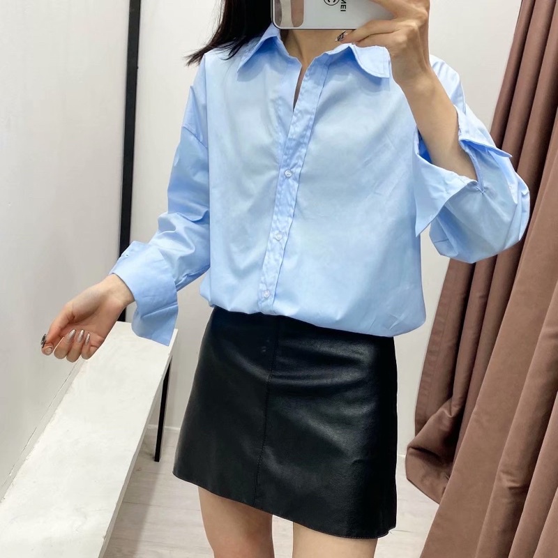 [Mã SKAMFSW175 giảm 10K đơn 50K] Áo Sơmi Nữ Basic nhiều sắc màu dài tay form rộng (kèm ảnh thật) | BigBuy360 - bigbuy360.vn