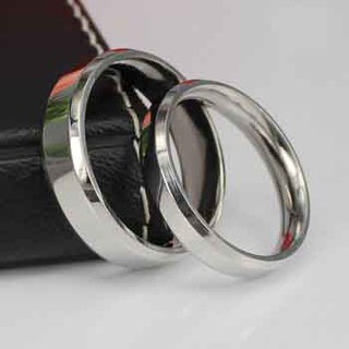 Nhẫn cặp trơn tình nhân NC125 (màu bạc) - Muasamhot1208