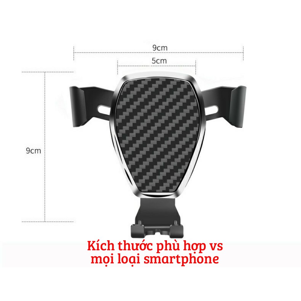 Giá Đỡ Điện Thoại Kẹp Cửa Gió Ô Tô 📌GIÁ RẺ📌 RunDong nhỏ gọn, chắc chắn
