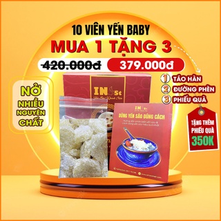 Yến Vụn Tinh Chế Baby Cho Bé 10 Viên Nguyên Chất Sạch Lông - Yến Baby Không Tẩy Trắng - Yến Sào Nha Trang INest