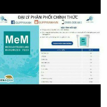 Cám siêu đạm cho cá cảnh ( MeM)