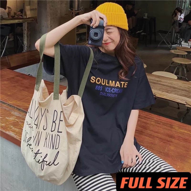 Áo thun phông Full size PINK tay lỡ form rộng SOULMATE Unisex