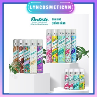 Dầu Gội Khô Giúp Làm Sạch, Tóc Bồng Bềnh Batiste Dry Shampoo 200ml