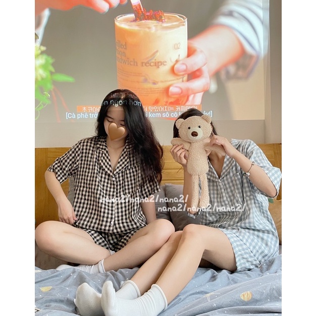 Set pijama kẻ dáng rộng | BigBuy360 - bigbuy360.vn