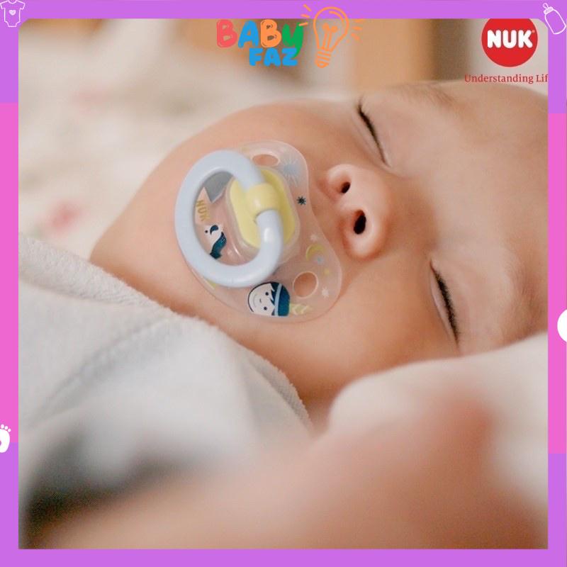 Bộ 2 ti giả NUK cao su Happykids 0-6m, 6-18m
