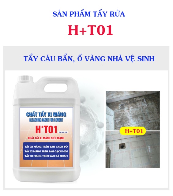 CHẤT TẨY XI MĂNG HT01 - 5LIT