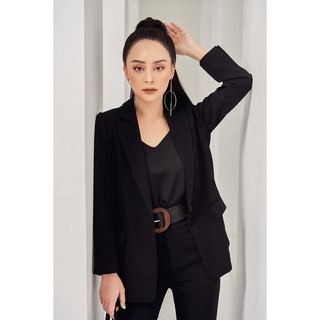 Áo vest dài cổ bẻ 1 cúc vda0627 - 92wear