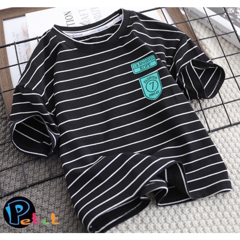 ÁO THUN SỌC SỐ 7 CHO BÉ TRAI