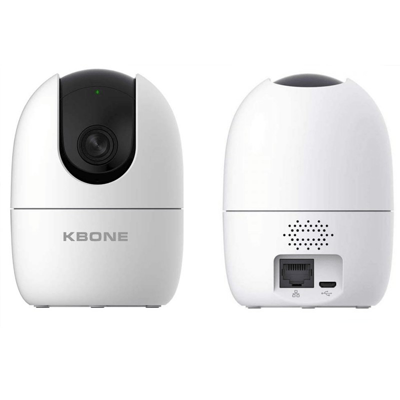 Camera Wifi không dây KBONE KN-H21PA HD 2MP , xoay 360 độ, âm thanh 2 chiều