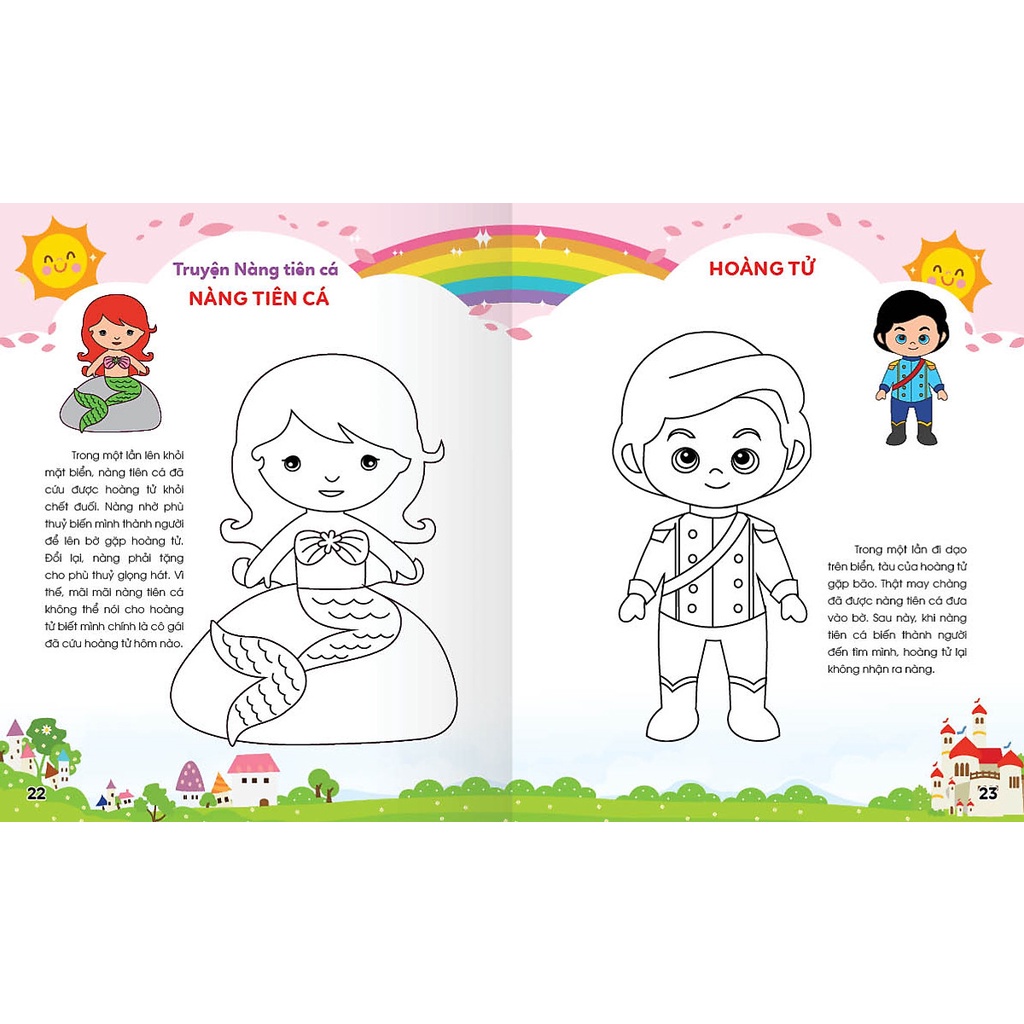 Sách Colouring 365 ngày Tô màu - KHÁM PHÁ THẾ GIỚI PHÁT TRIỂN TRÍ TUỆ - Công chúa, Hoàng tử (Cuốn 6)