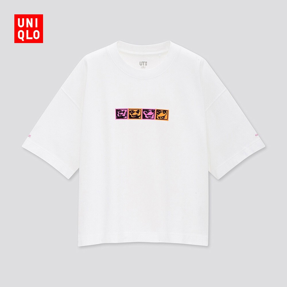 UNIQLO Áo thun tay ngắn in hình Mickey X Keith 431050 cho nam nữ