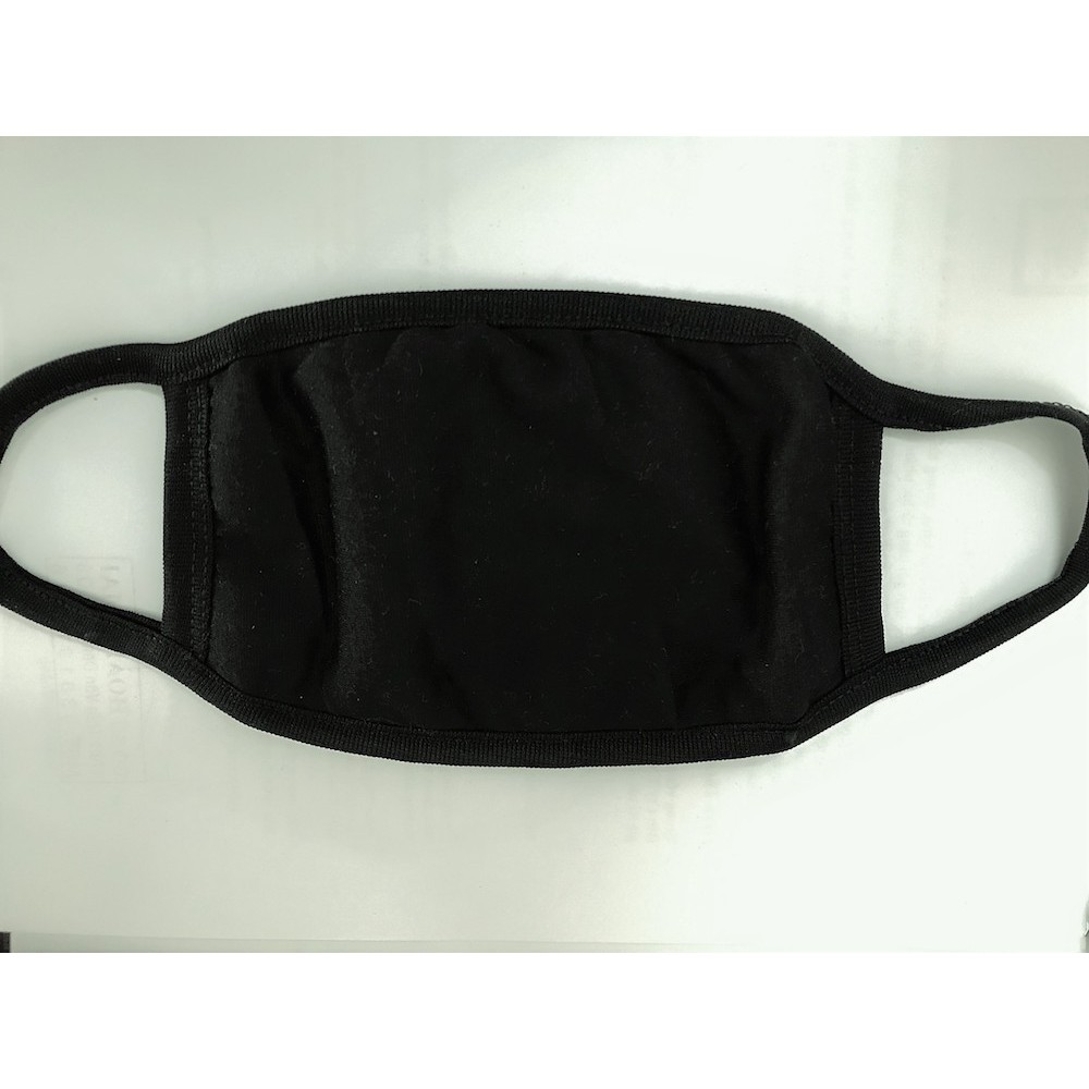 Khẩu Trang Đen Trơn Hàn Quốc Cotton 100% Cực Mịn