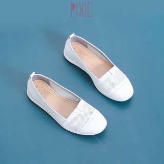 Giày Bệt Slipon Da Bò Thật Cut-out Pixie X481
