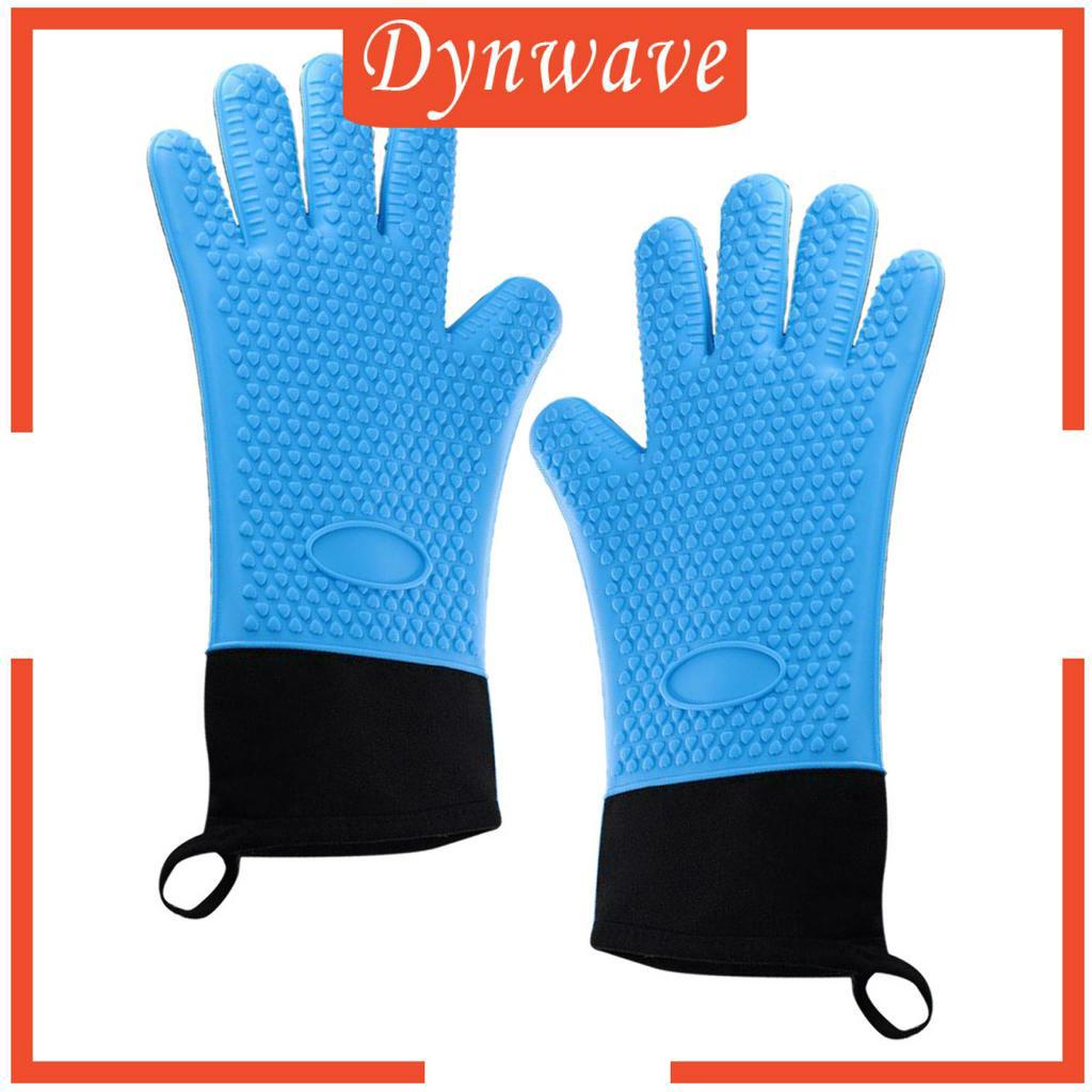 [DYNWAVE] Kitchen Oven Gloves Anti-scalding Mitts for Baking Barbecue Cooking Grilling