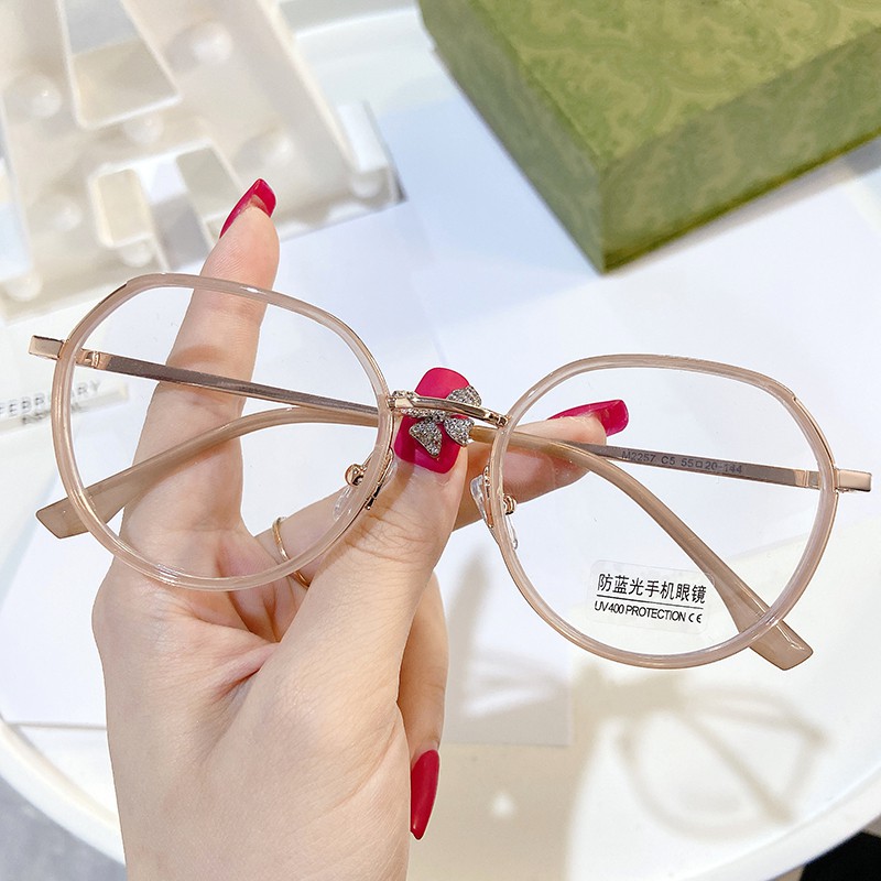 Mắt Kính Gọng Tròn Chống Ánh Sáng Xanh Jz2257 | BigBuy360 - bigbuy360.vn