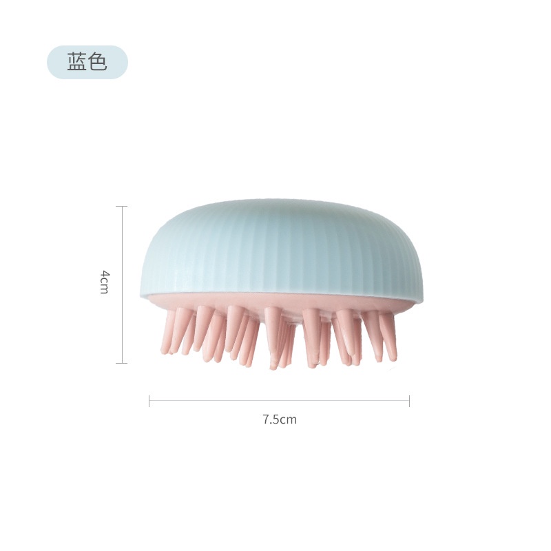 Silicone (Hàng Mới Về) Lược Mát Xa Gội Đầu Bằng Silicon Tiện Dụng