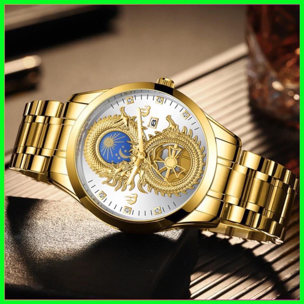 Đồng hồ nam fngeen chính hãng dây thép cao cấp mặt rồng đẹp (tặng kèm hộp và pin dự phòng) | BigBuy360 - bigbuy360.vn